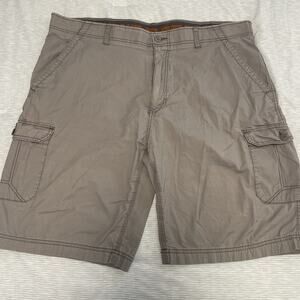 Wear First Grey Cargo Shorts Freeband Stretch Elastic Waist Size 42